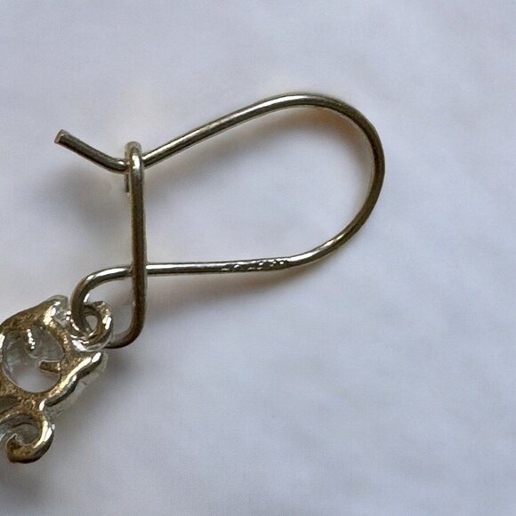 Sterling Silver 925 Petite Baltic Amber Silver Kitten Earrings - Picture 12 of 12